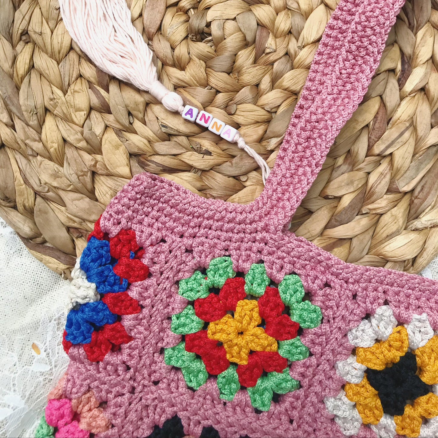 Handmade Crochet Granny Square Bags, Colorful Boho Tote Bags, Unique Crochet Market Bags, Vibrant Crochet Handbags, Artisan Crochet Fashion