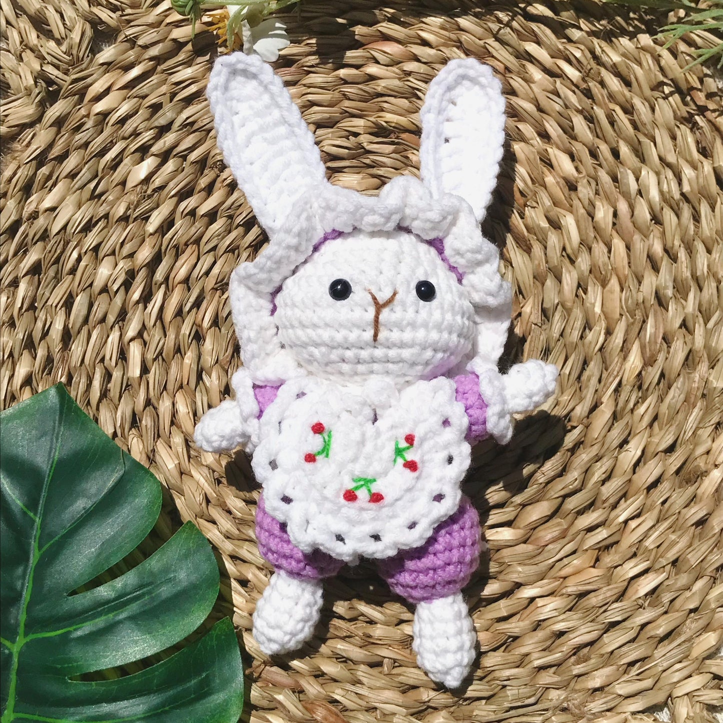 Handmade Crochet Bunny Keychains, Cute Crochet Animal Charms, Unique Crochet Gift, Kawaii Crochet Accessories, Artisan Crochet Keychains