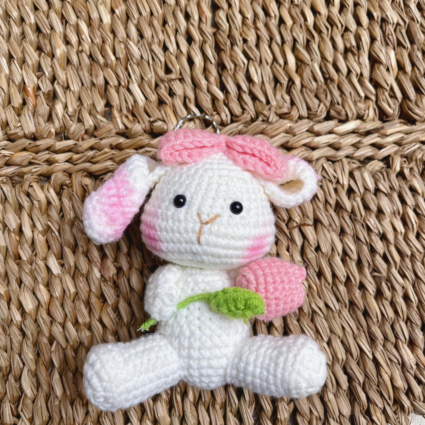 Handmade Crochet Animal Keychains, Cute Crochet Charms, Unique Crochet Gift, Kawaii Crochet Accessories, Artisan Crochet Keychains