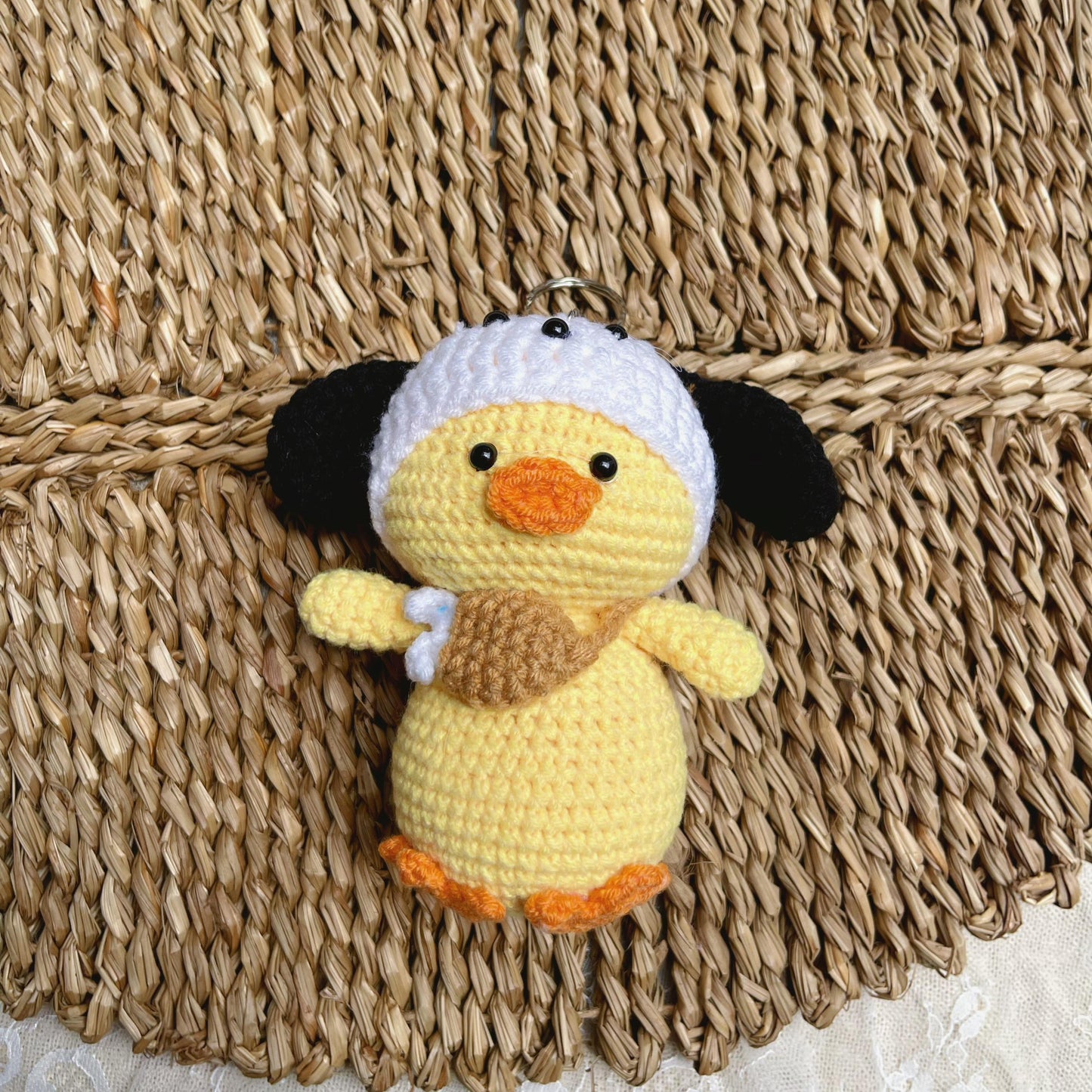 Handmade Crochet Animal Keychains, Cute Crochet Charms, Unique Crochet Gift, Kawaii Crochet Accessories, Artisan Crochet Keychains