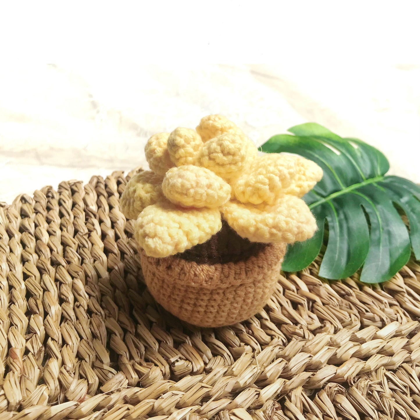 Handmade Crochet Succulent Plants, Unique Crochet Home Decor, Desert Plant Decor, Artisan Crochet Plants, Crochet Plant Gift