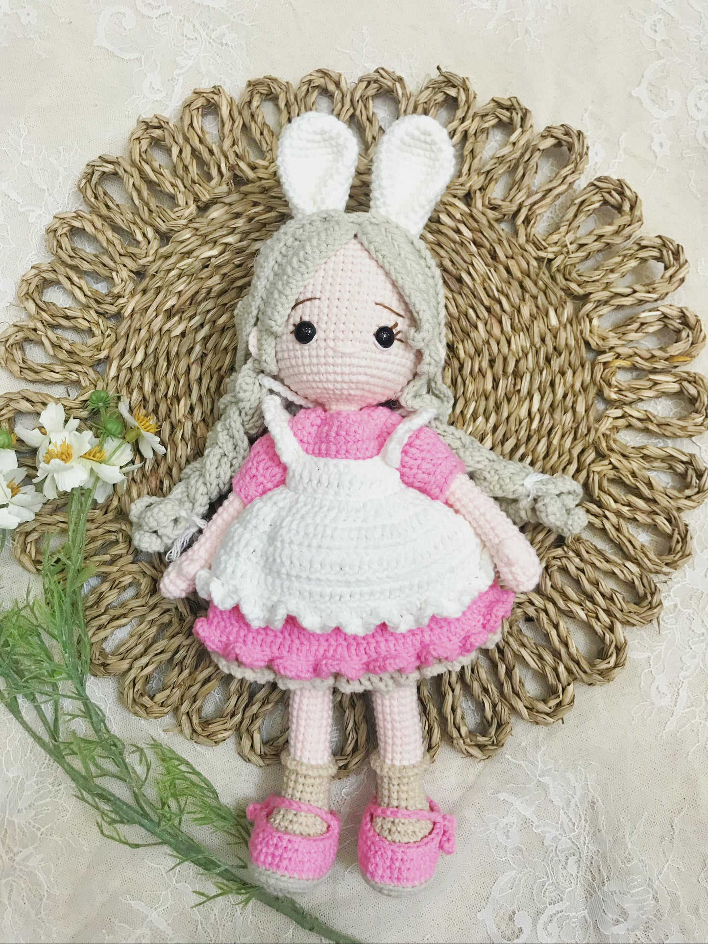 Handmade Crochet Doll | Big Sized Hug Dolls | Birthday, Christmas, Valentine Gift | Gift for Girl, Kid, Children, Her | Plushy Stuffed Toy