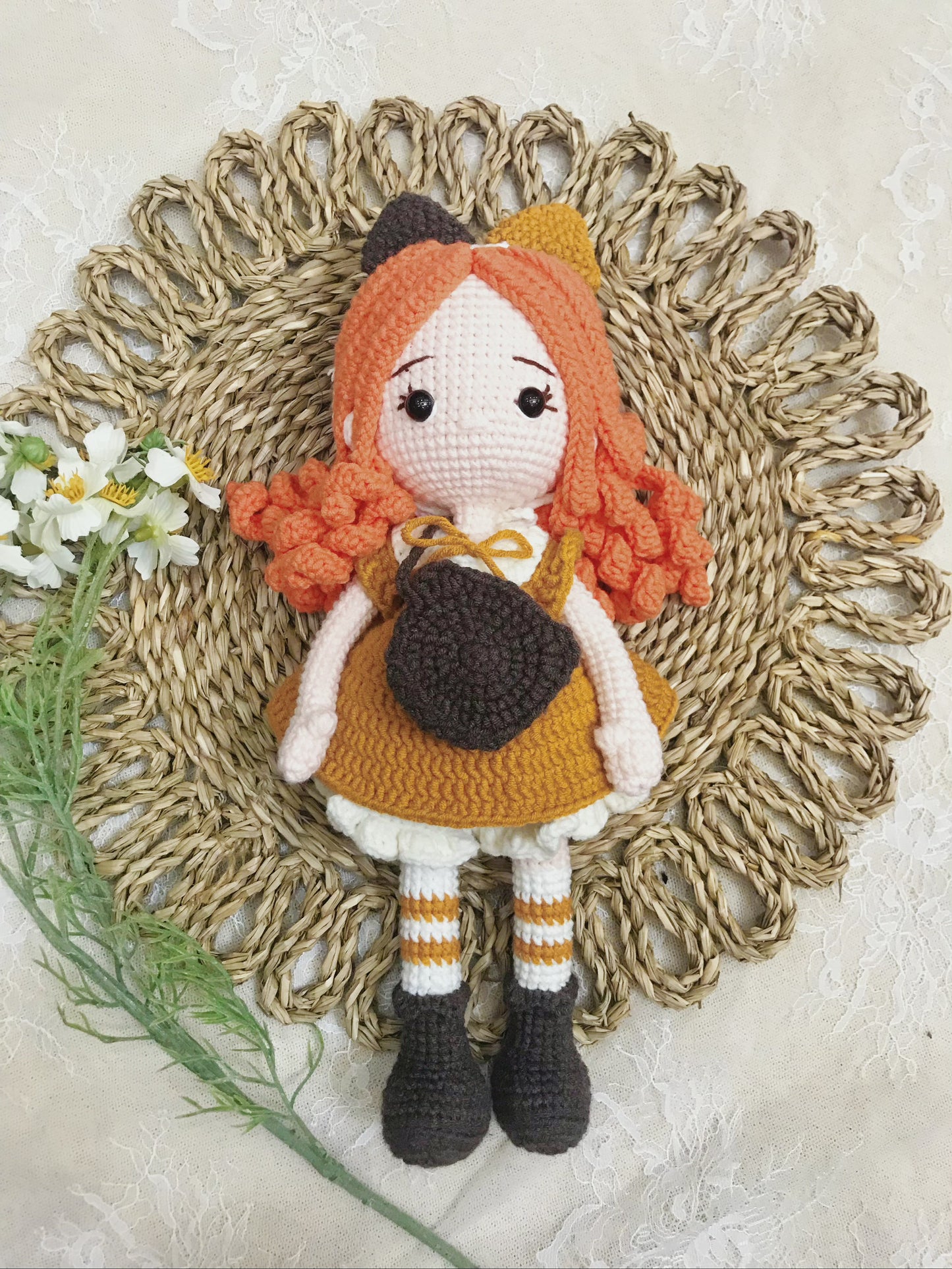 Handmade Crochet Doll | Big Sized Hug Dolls | Birthday, Christmas, Valentine Gift | Gift for Girl, Kid, Children, Her | Plushy Stuffed Toy