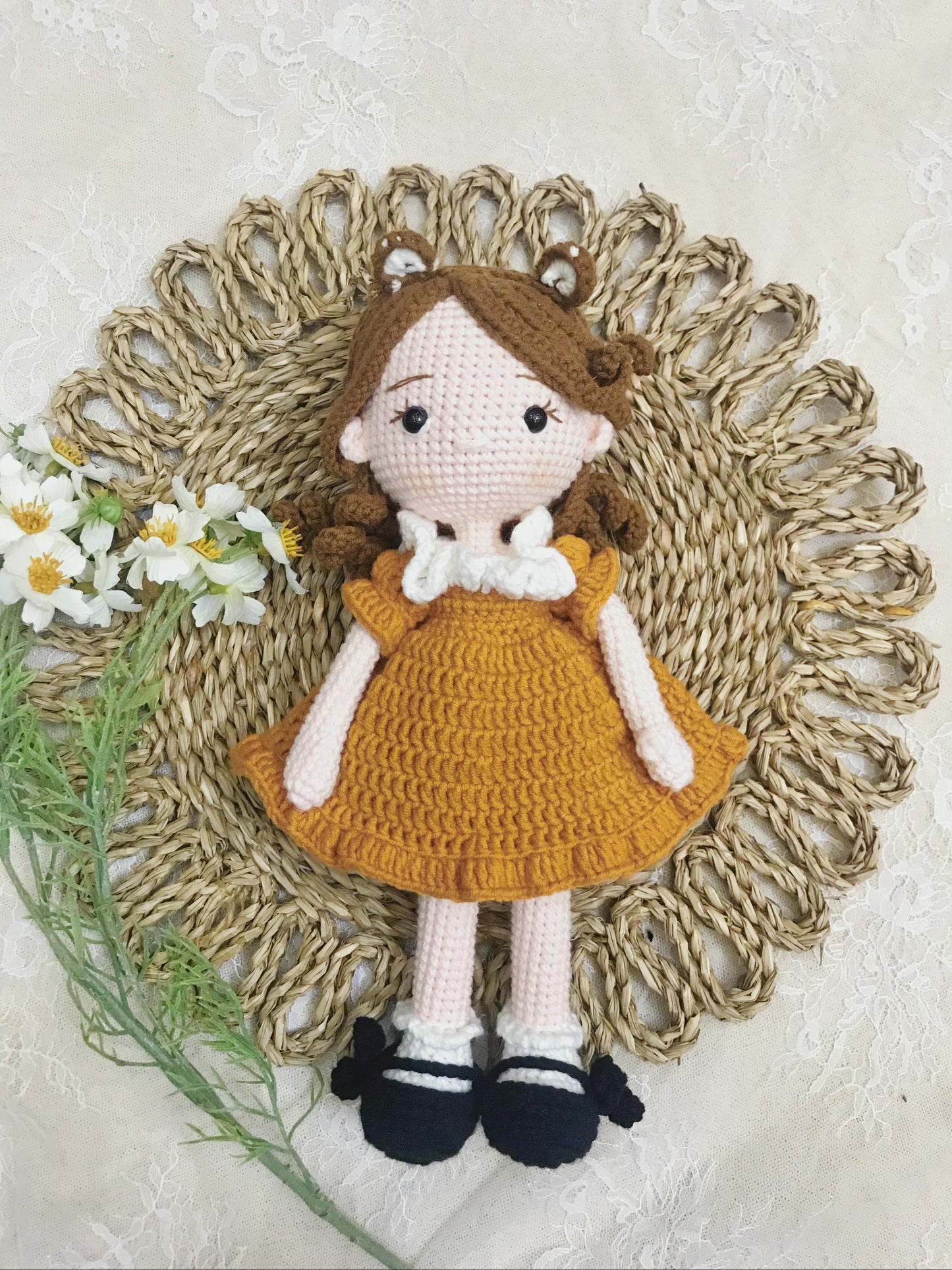 Handmade Crochet Doll | Big Sized Hug Dolls | Birthday, Christmas, Valentine Gift | Gift for Girl, Kid, Children, Her | Plushy Stuffed Toy