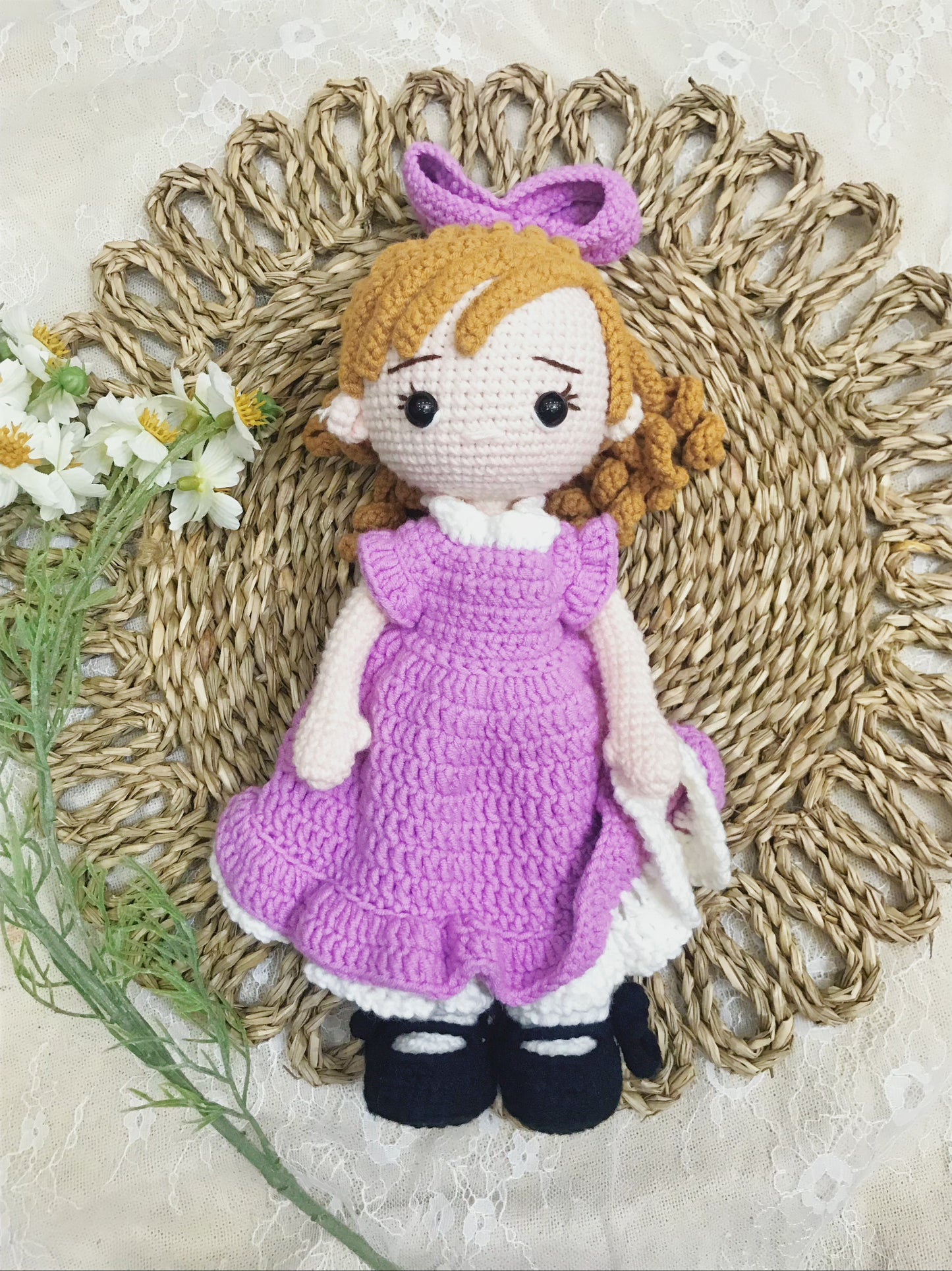 Crochet Princes Doll, Crochet Doll, Handmade Gift, Baby Doll Crochet, Gift for Kids, Doll for Sale, Birthday Gift, Granddaughter Gift