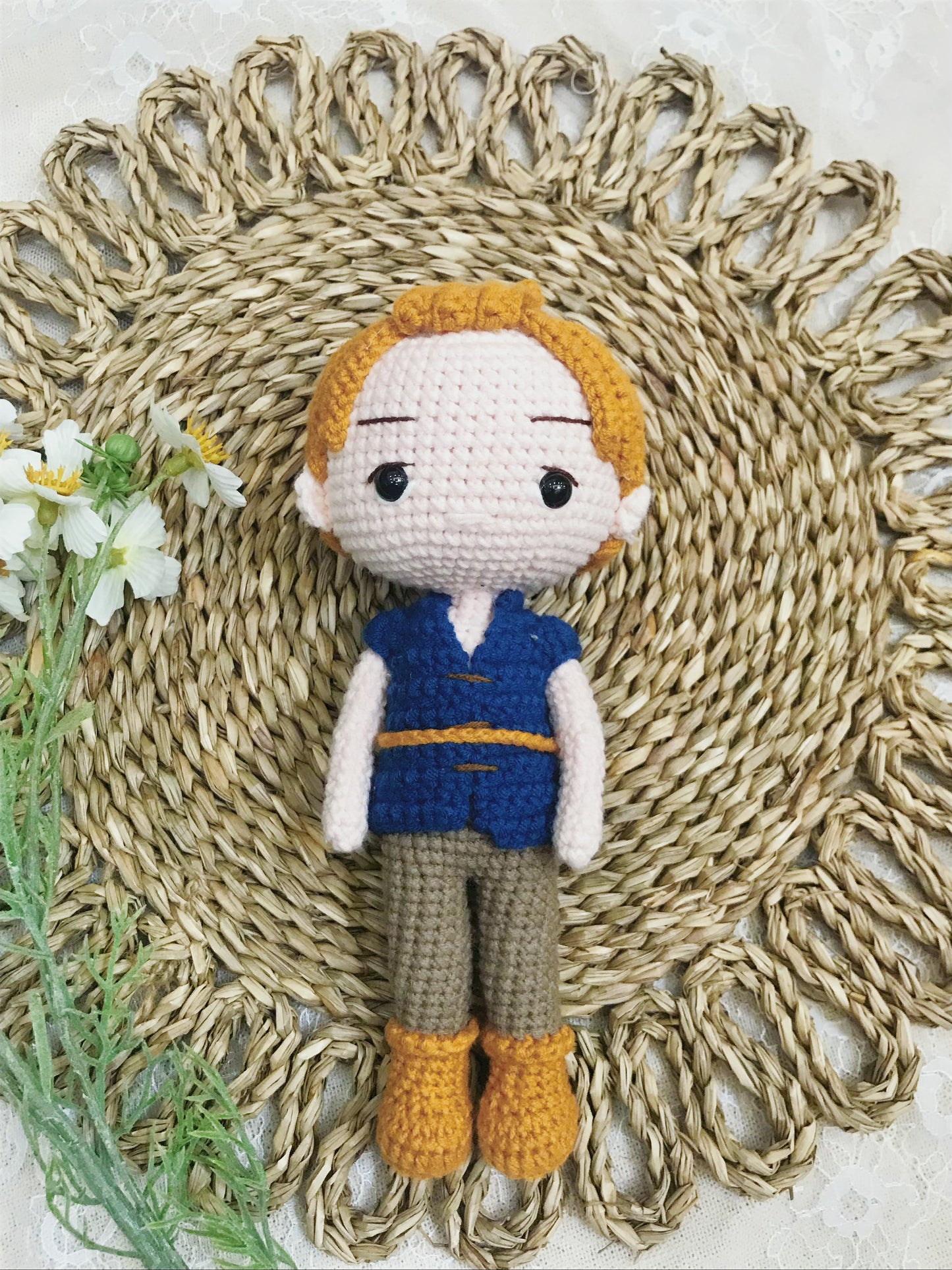 Amigurumi Belle and Beast doll,Crochet Princess doll,handmade dolls,handmade princess doll