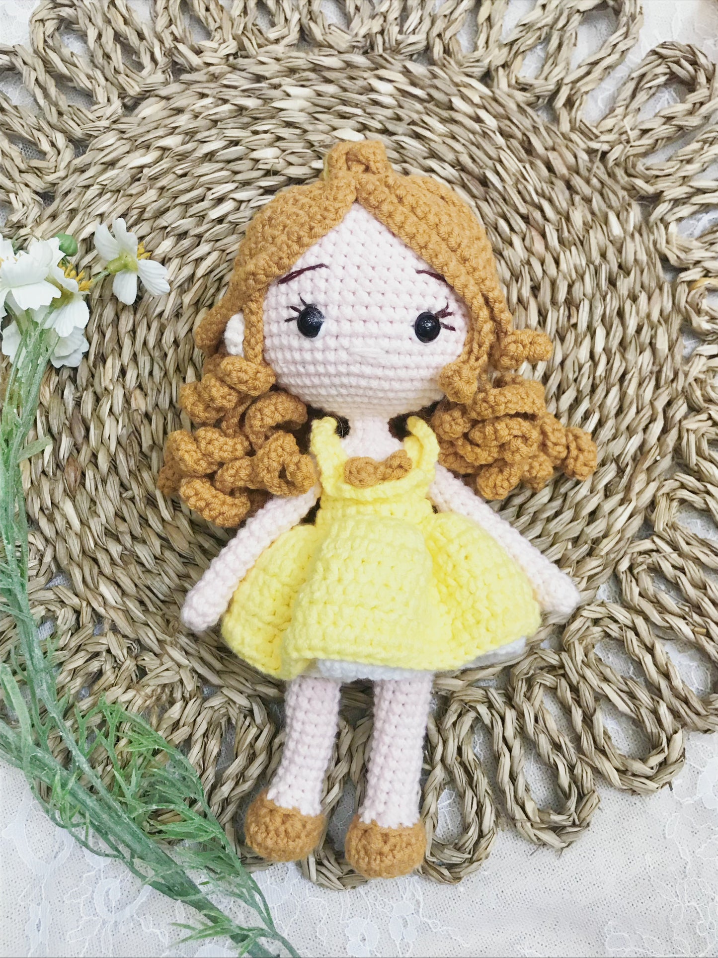 Handmade Bella Crochet Doll Finished | Adorable Amigurumi Toy | Perfect Gift for Girl