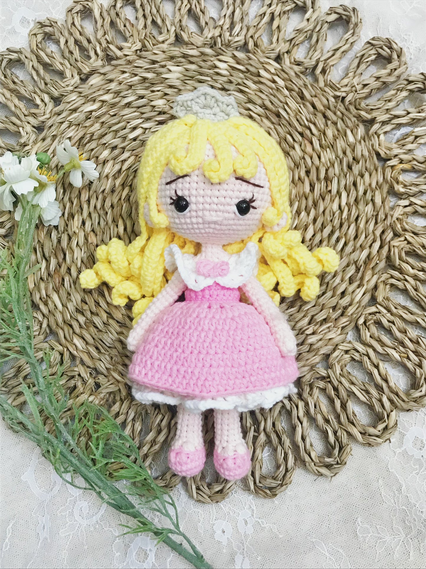Handmade Bella Crochet Doll Finished | Adorable Amigurumi Toy | Perfect Gift for Girl