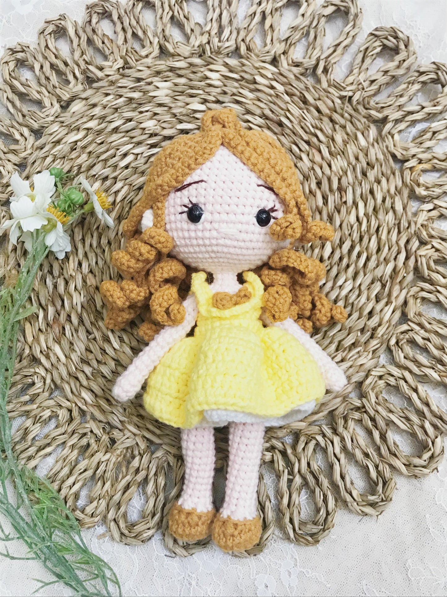 Handmade Bella Crochet Doll Finished | Adorable Amigurumi Toy | Perfect Gift for Girl