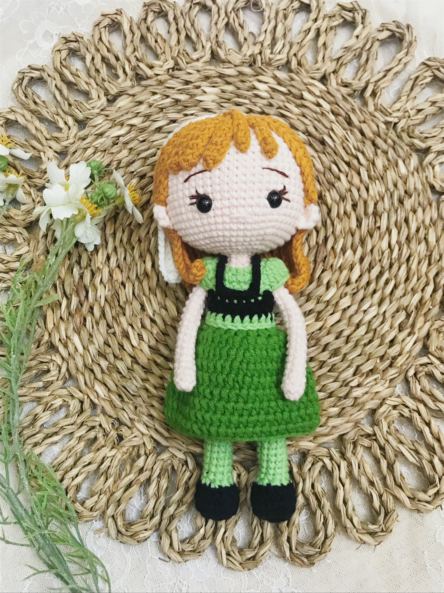 Handmade Bella Crochet Doll Finished | Adorable Amigurumi Toy | Perfect Gift for Girl