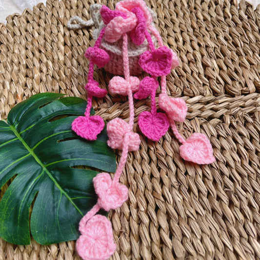 Handmade Crochet Flower Basket, Colorful Floral Arrangement, Unique Crochet Gift, Artisan Home Decor, Crochet Flower Gift