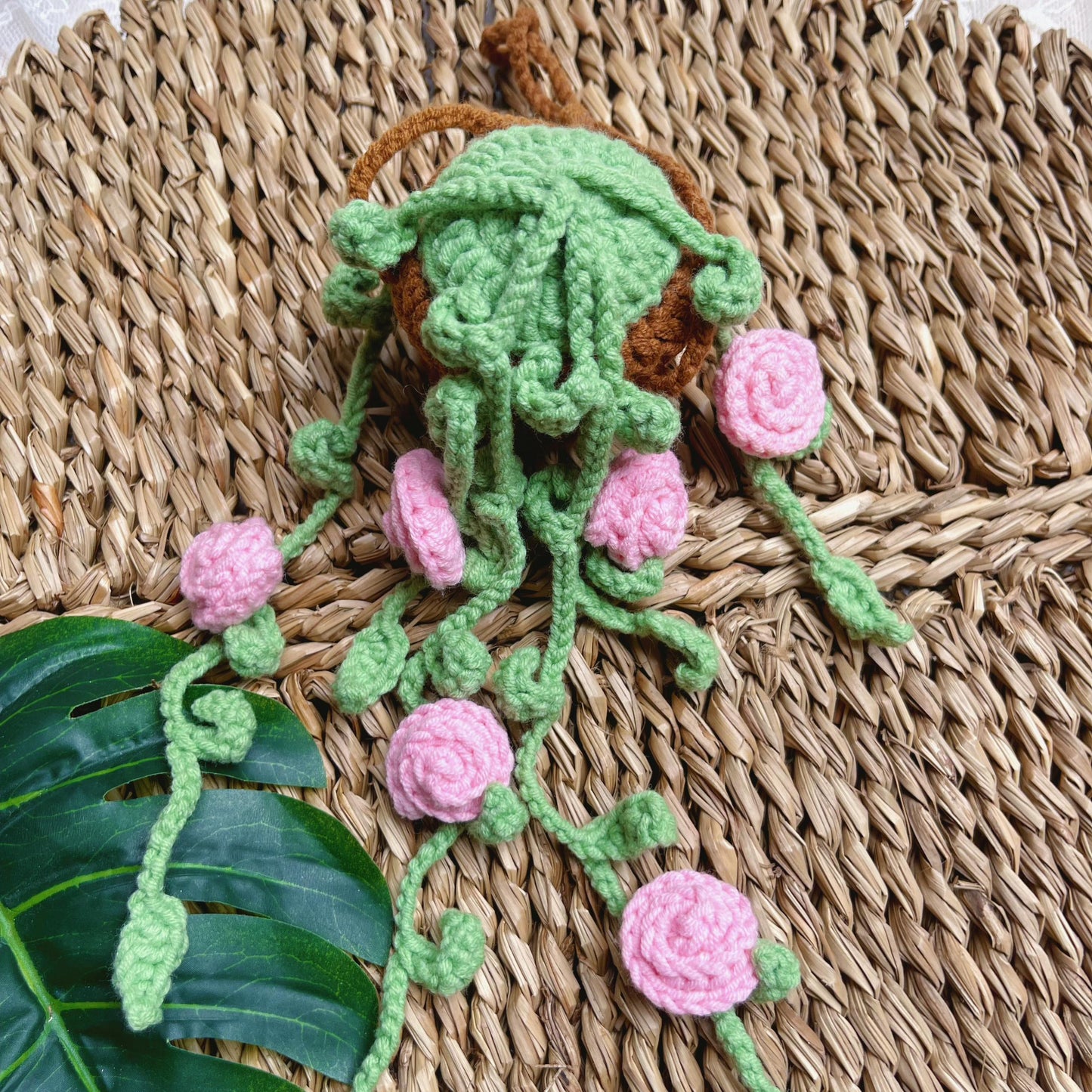 Handmade Crochet Hanging Plant, Unique Crochet Home Decor, Boho Crochet Plant Hanger, Artisan Crochet Home Decor, Crochet Plant Gift