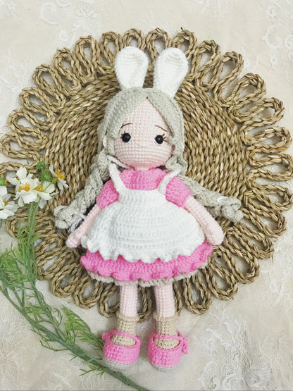 Handmade Crochet Doll | Big Sized Hug Dolls | Birthday, Christmas, Valentine Gift | Gift for Girl, Kid, Children, Her | Plushy Stuffed Toy