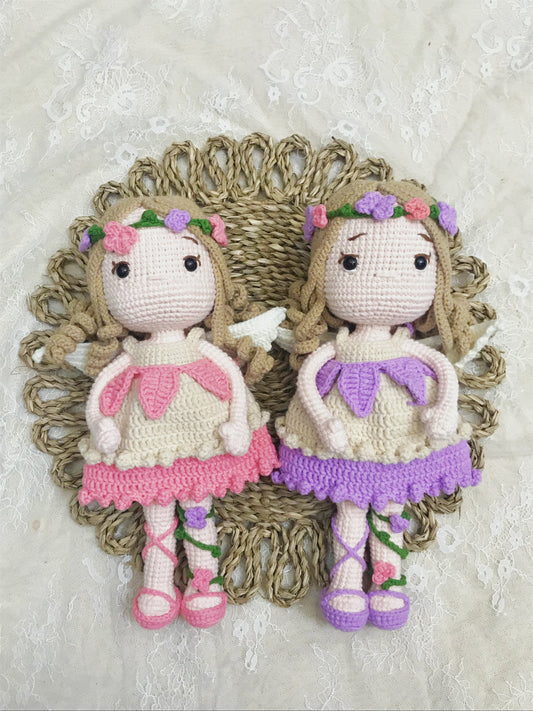 Handmade Crochet Doll, Fairy doll, gift for kids, Knit toy, Birthday gift for kids, Gift for daughter, niece gift, Baby plush, Baby doll