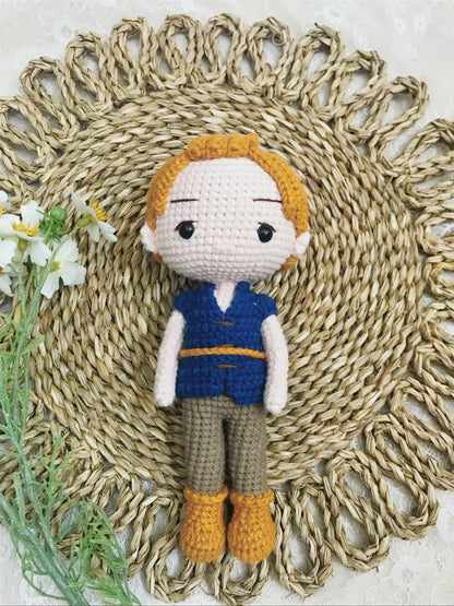 Amigurumi Belle and Beast doll,Crochet Princess doll,handmade dolls,handmade princess doll